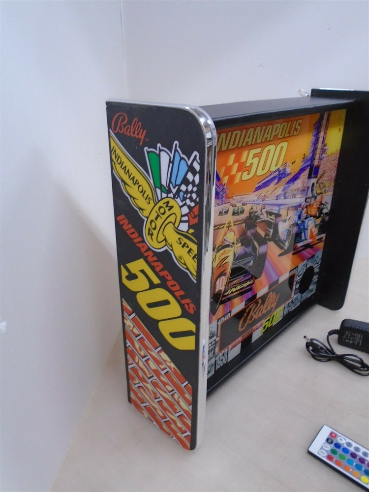 Bally Indianapolis 500 Pinball Head LED Display light box
