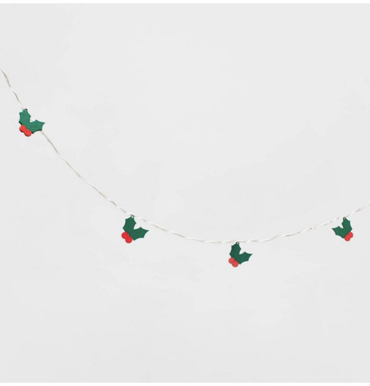 LED Hollly Leaves & Berries Dewdrop Christmas Lights !! (2 Pack Bundle) 🎄
