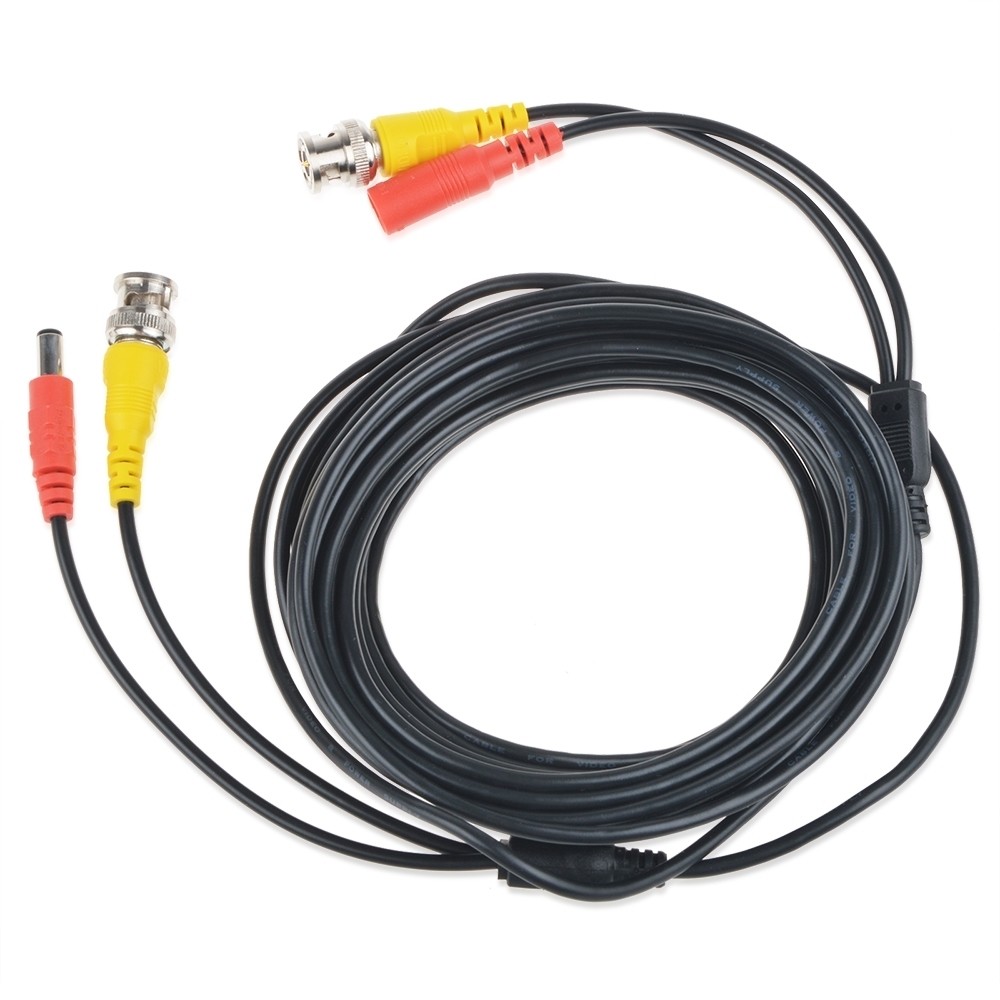 4 x 25ft BNC Video Power Cable Cord Wire for CCTV Security Camera
