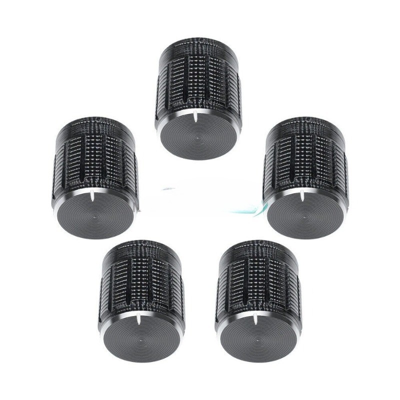 10pcs Volume Control Rotary Knobs For 6mm Dia Knurled Shaft Potentiometer M