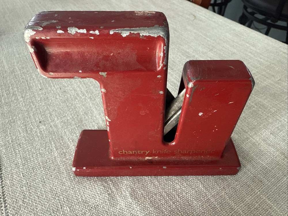 Vintage Chantry Knife Sharpener RED Scuffed But Works