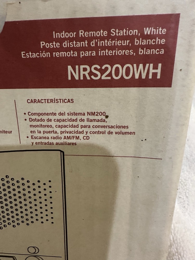 NuTone Indoor Remote Station NRS200WH White