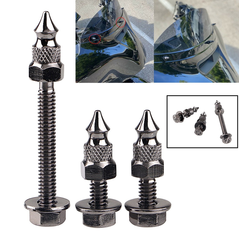 Front Spike Windshield Mount Bolt For Harley Electra Glide Ultra Classic FLHTCU
