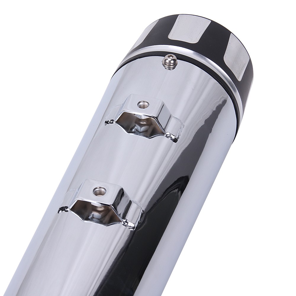 4" Megaphone Exhaust Pipes Mufflers For Harley Touring Ultra Classic Road Glide