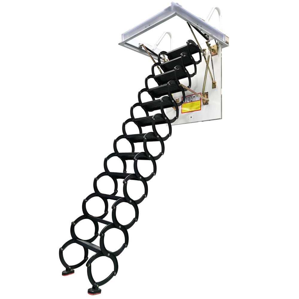 Pull Down Ceiling Ladder Stairs Hidden Telescopic Folding Attic Ladder 9.84 ft