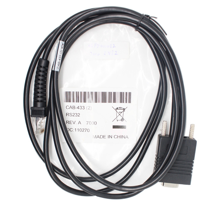 6FT 2M RS232 Serial Cable For Datalogic QS6500 7000 PowerScan Mobile Computer