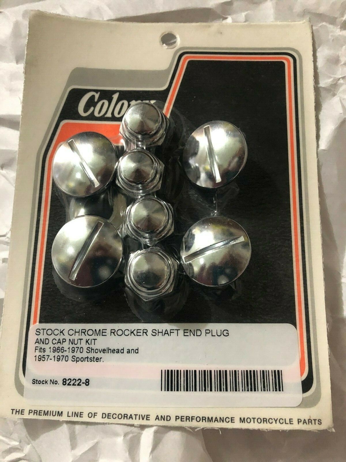 rocker shaft end plug nut kit shovel 66-E71, sportster 57-E71 slotted 57174-48