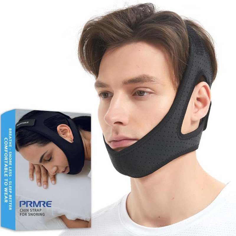Double Adjustable Chin Strap for CPAP Users, Breathable and Comfortable Chin Str