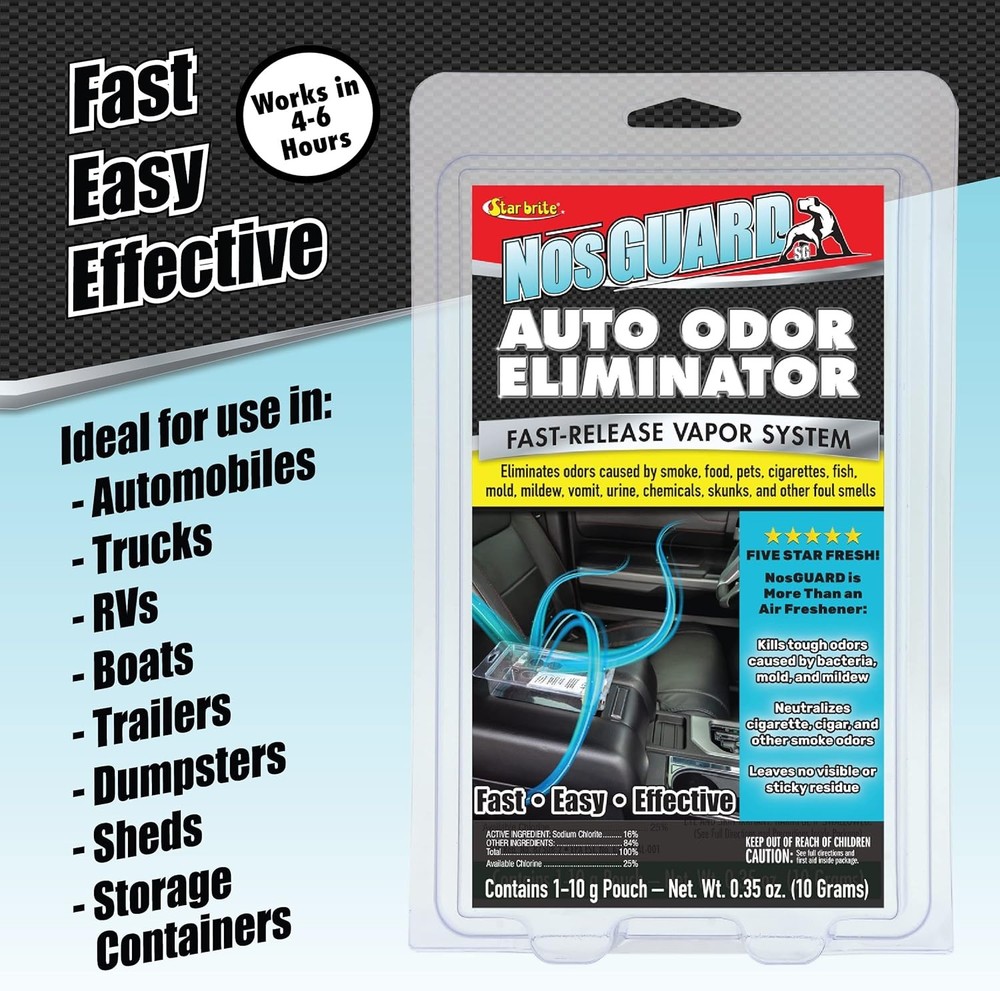 STAR BRITE Auto Odor Eliminator, Fast Release Vapor System Multicolor