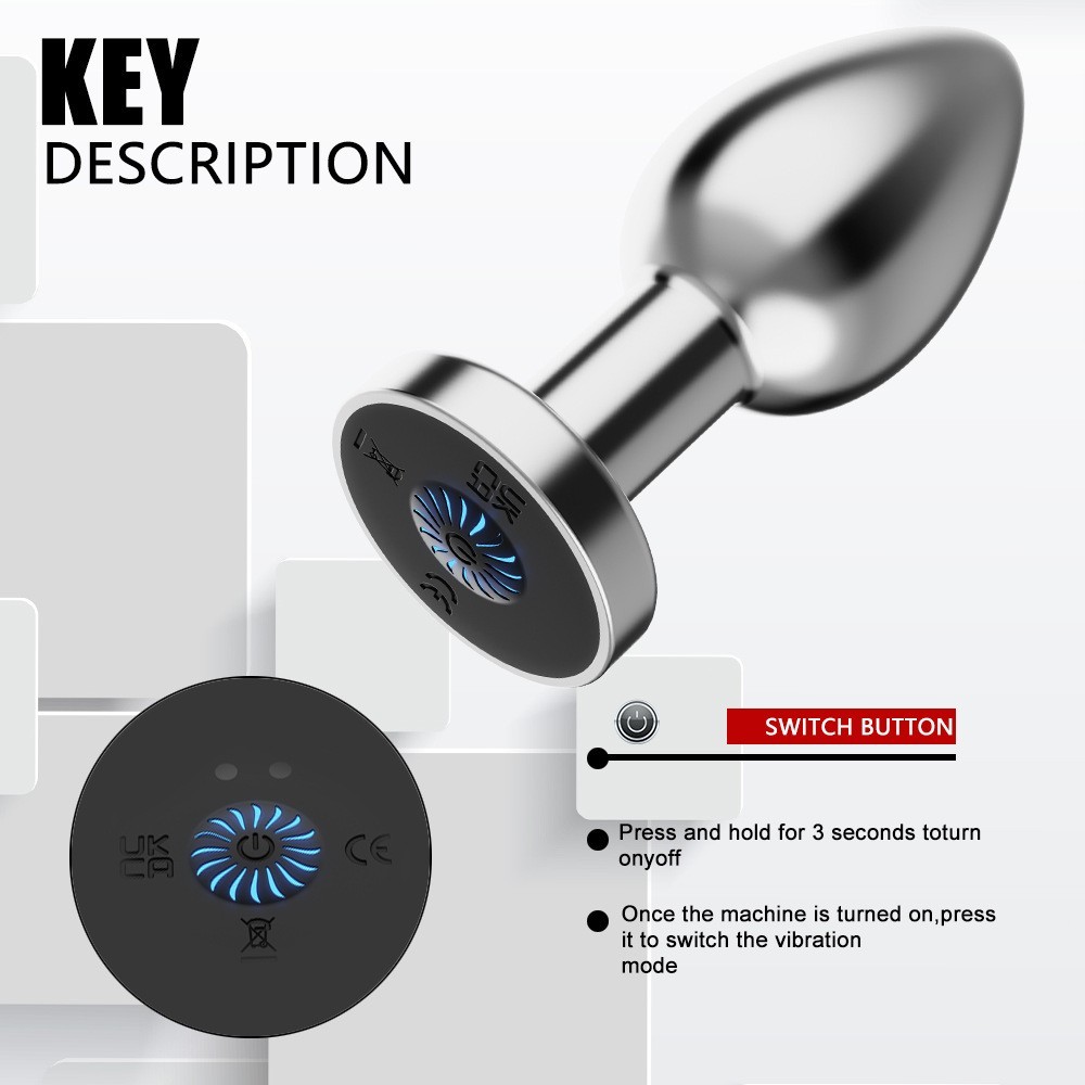 Remote Control Anal Plug Vibrator, 10 Modes Vibrating Butt Plug, Small Butt Plug