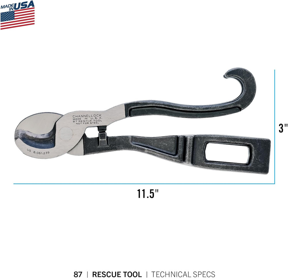 Channellock 87 Rescue Tool, Original Version, 8.88