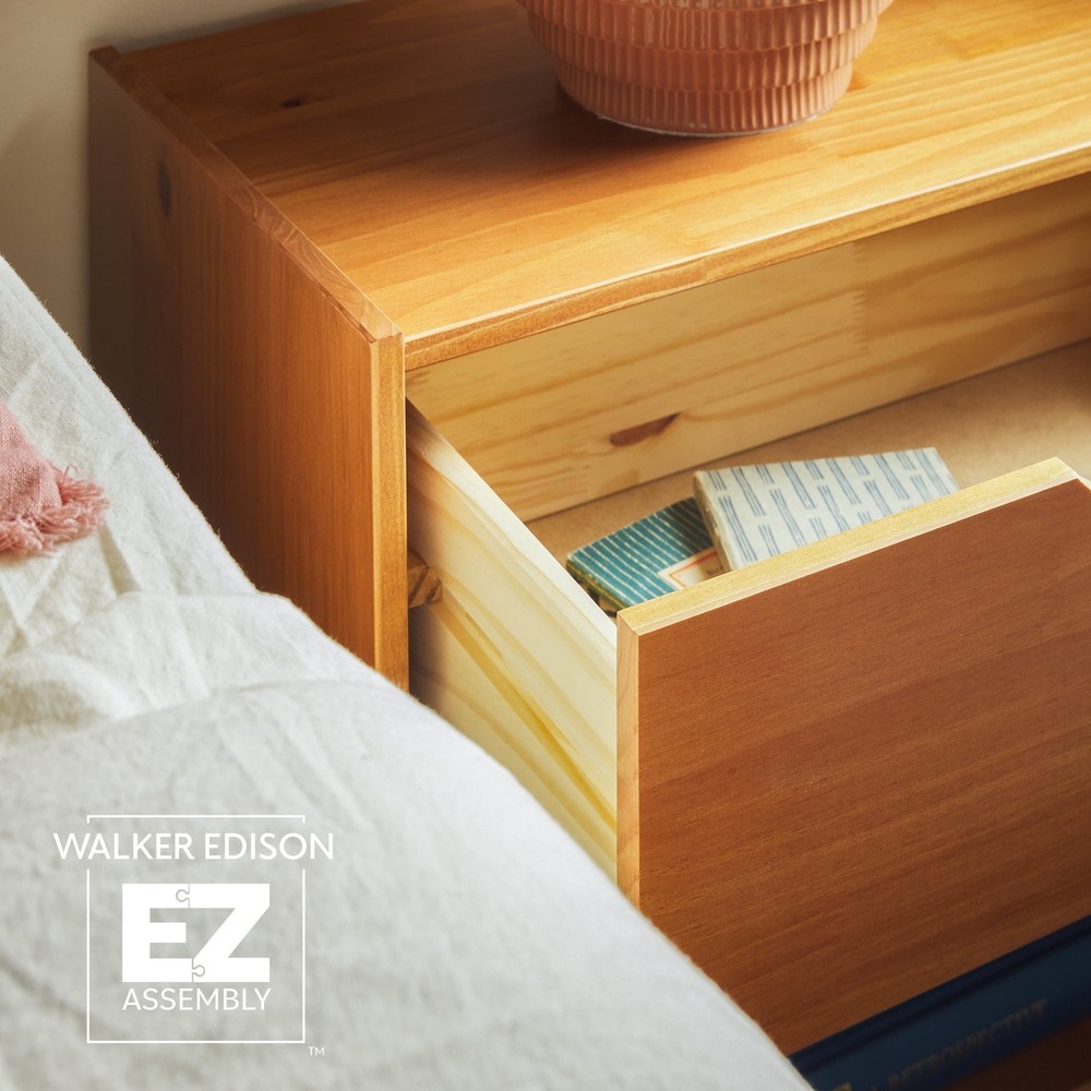 Declan 1 Drawer Nightstand Caramel Brown