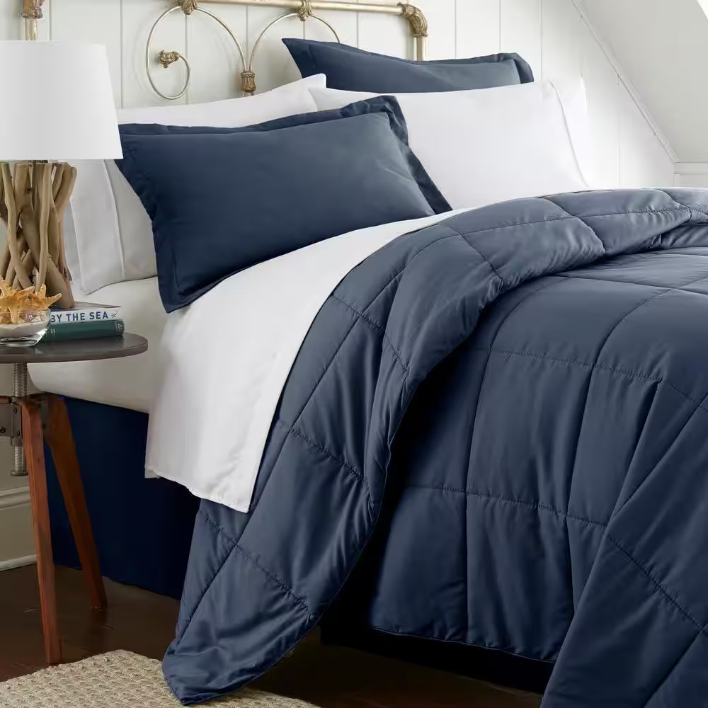 Performance 8-Piece Navy California King Comforter Set
