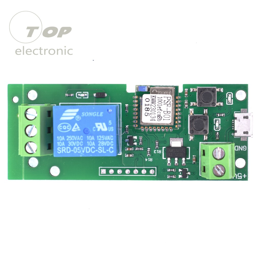 Smart WiFi Wireless Switch Relay Module DC5V Jog self-lock by APP Phone Control