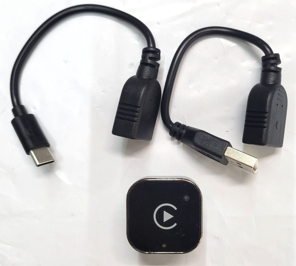 2025 Upgraded Mini Wireless CarPlay & Android Auto Adapter, 2-in-1 CarPlay