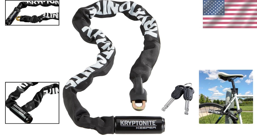 Kryptonite Keeper 785 33.5-inch Chain Lock: Security for Bikes & More