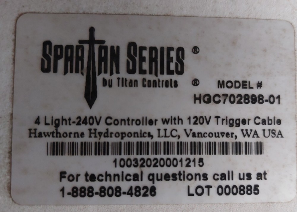 Spartan Series 4-Light Controller 702898