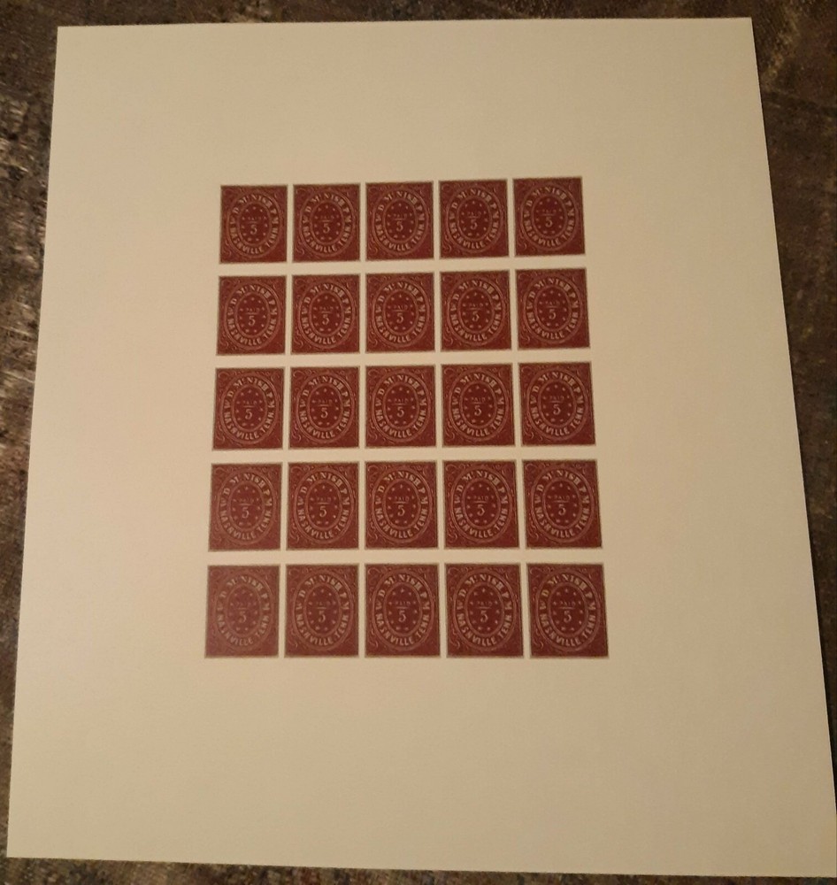 Confederate Facsimile Lithograph Reproduction Sheets  7 Different