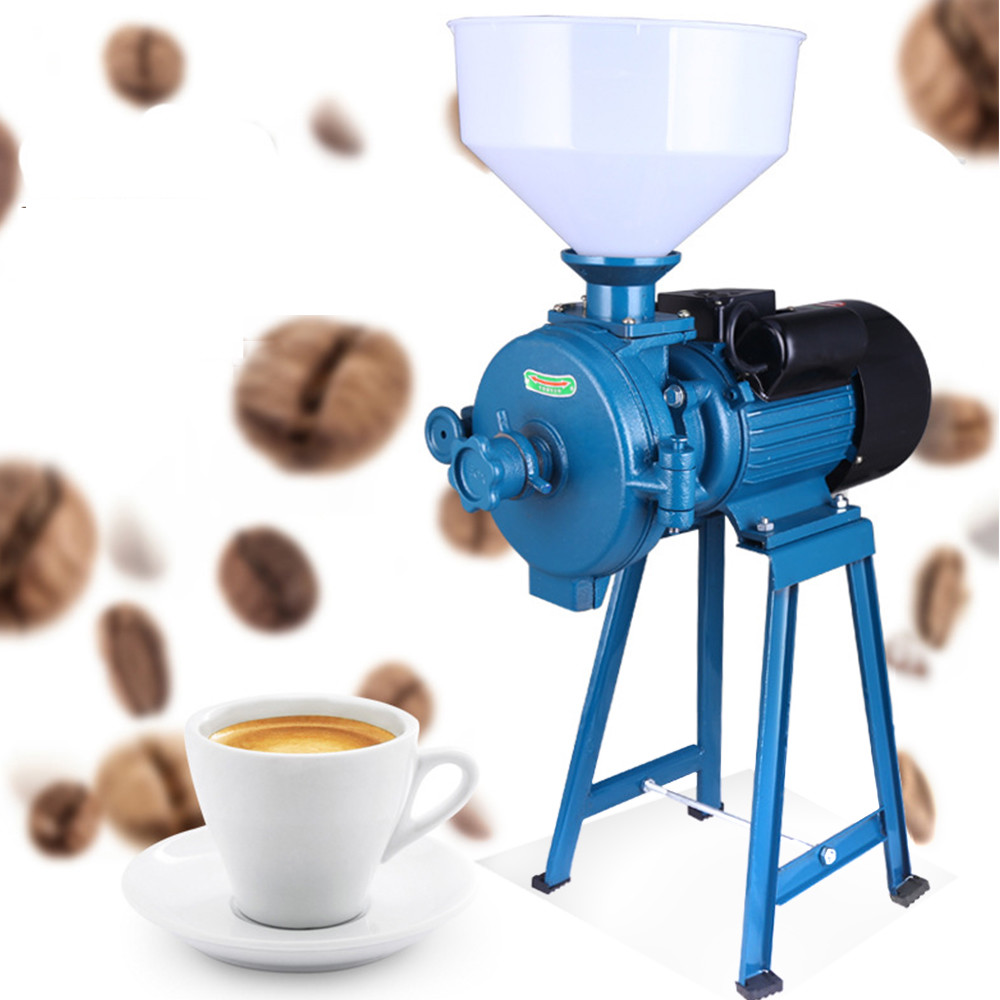 Electric Corn Grinder Machine with Funnel - 110V Powerful Grinding Mill