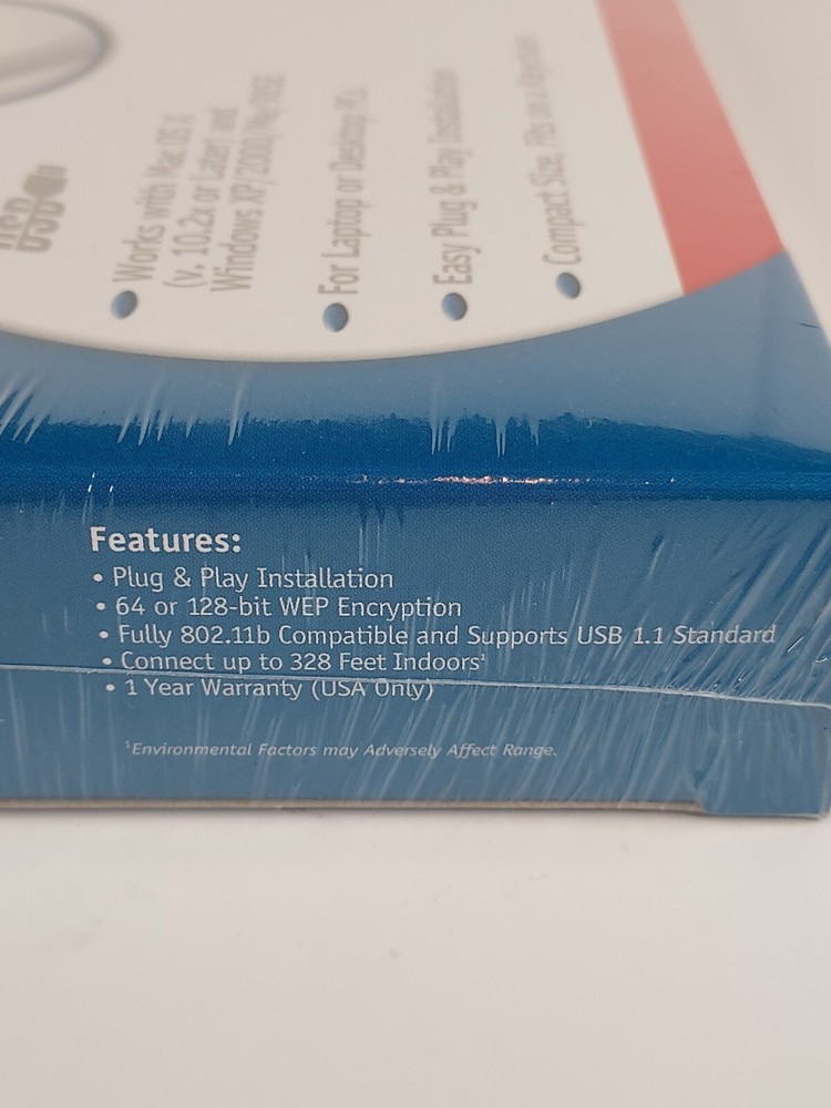 D-link Air Wireless Network- USB Adapter 802.11b DWL-122 New