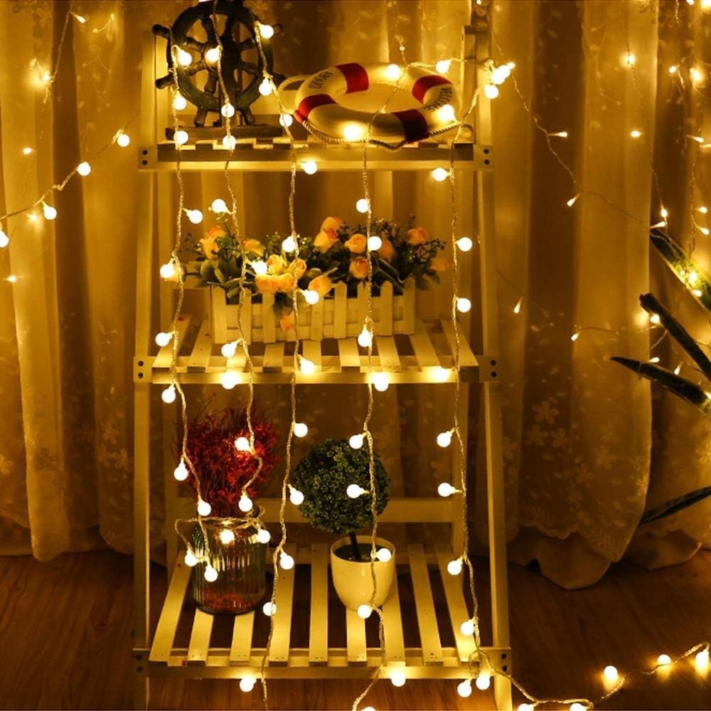 Battery Operated LED Globe String Lights, 2-Pack Total 52FT 120LEDs - Each 26...