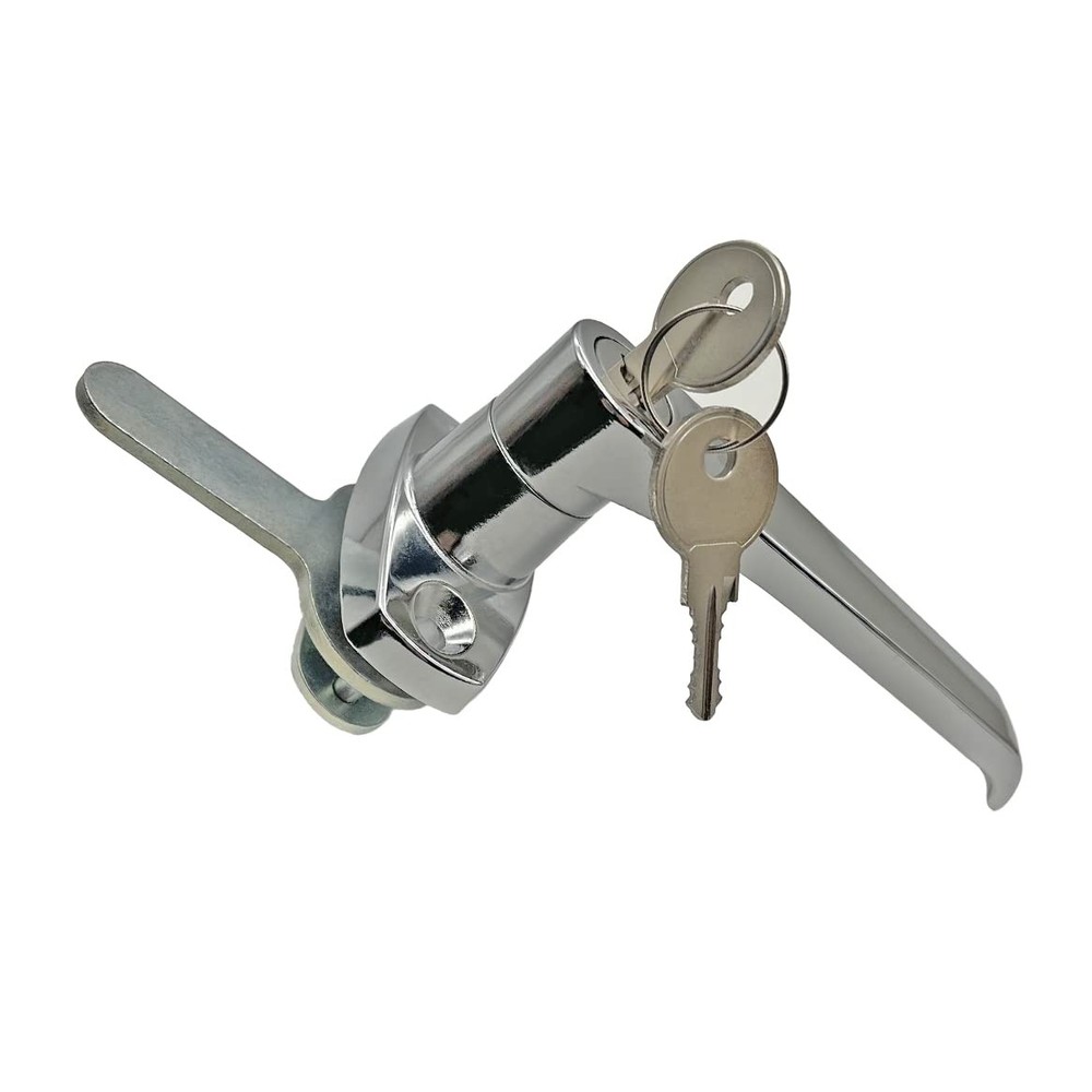 2 Sets Level Handle Cam Lock,L-Type Locking Door Handle,Cabinet Handle Lock