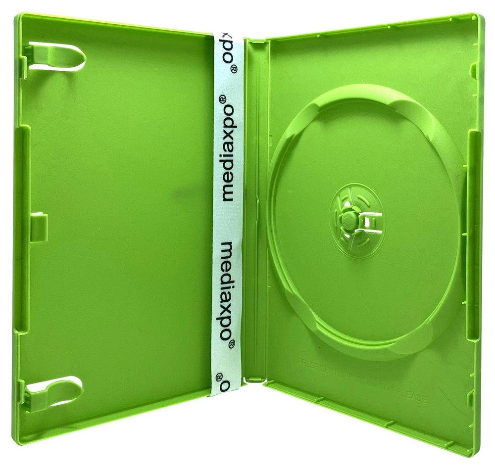 120 STANDARD Solid Green Color Replacement Single DVD Xbox 360 Cases Lot Bulk