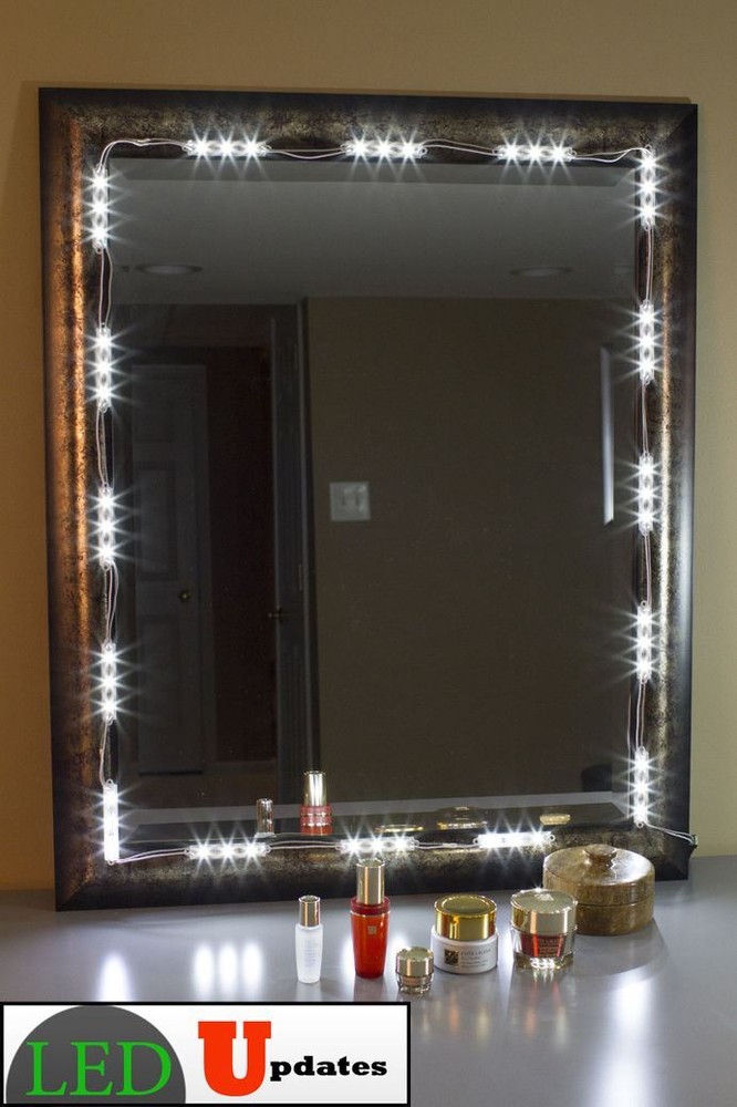 MAKEUP MIRROR LED LIGHT FOR VANITY Mirror + DIMMER & UL POWER LEDupdates 10ft