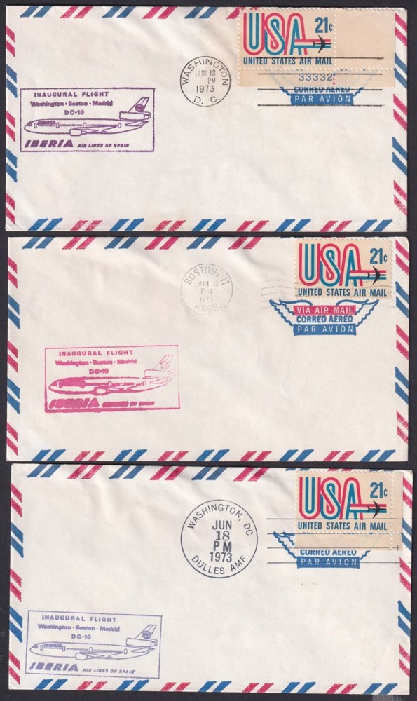 SPAIN: (18340) USA FIRST FLIGHT CANCEL/FFC COVERS
