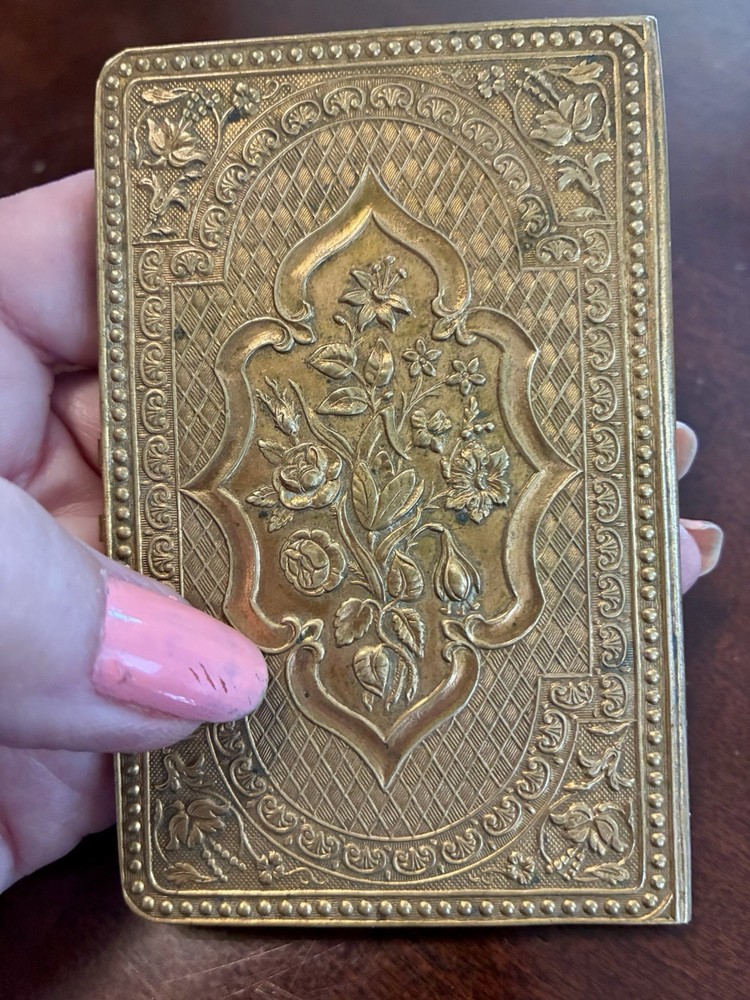 Antique Folding Needle Case Dated 1869 William Lewis Redditch