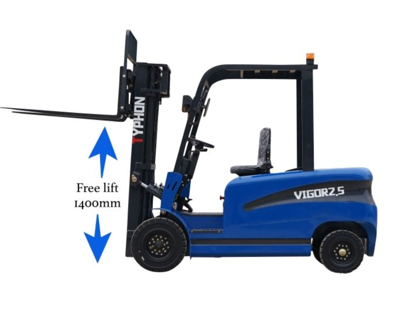 Electric Forklift 1.5 Ton Rated Capacity Lifter Truck w side shift Brand New USA