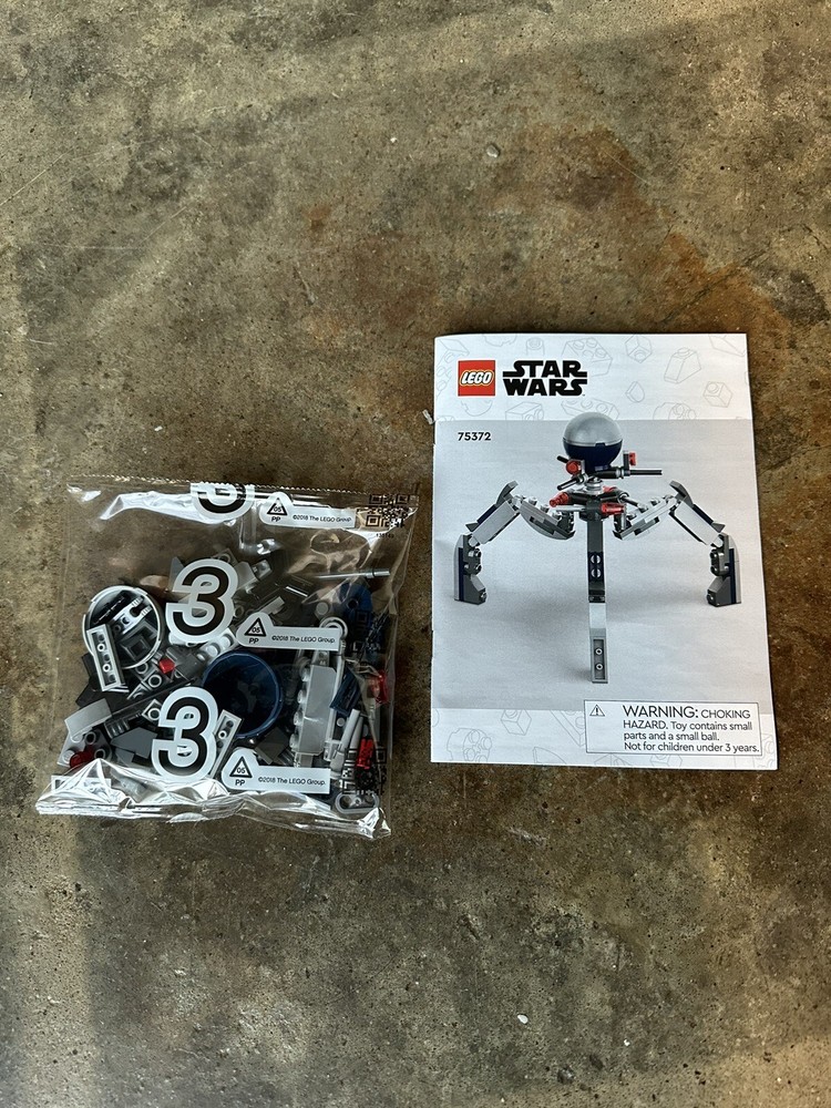 Lego Star Wars 75372 Tri Droid SEALED Build Only