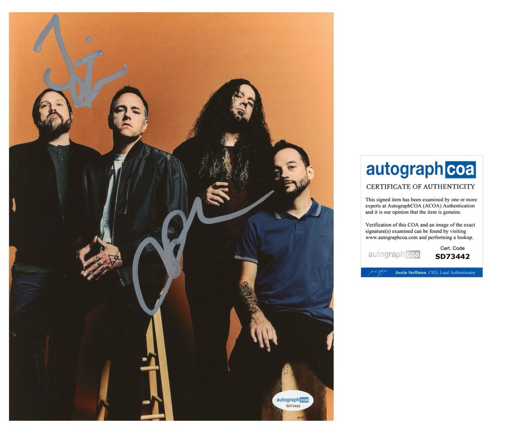 CLAUDIO SANCHEZ & TRAVIS STEVER SIGNED COHEED AND CAMBRIA - ACOA COA