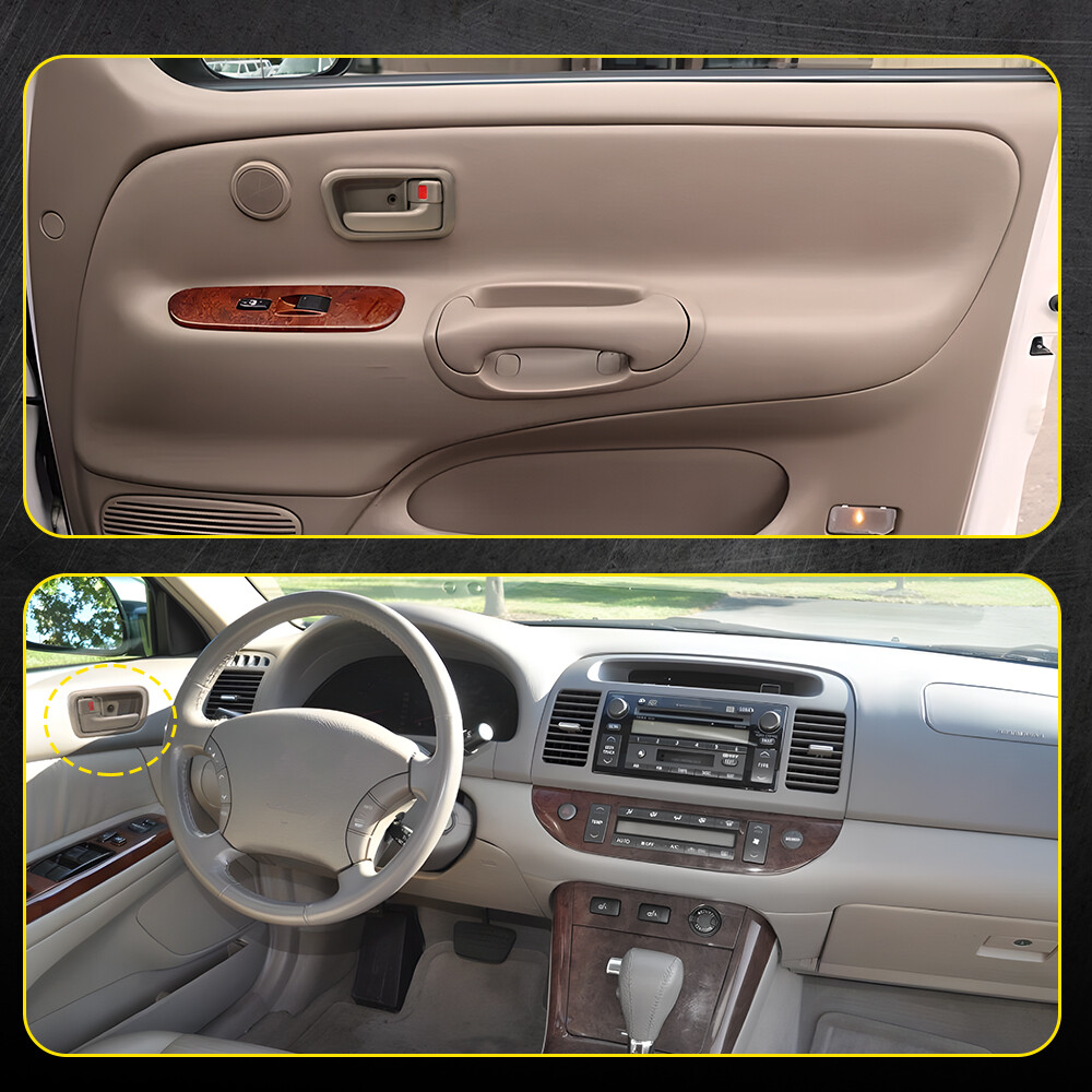 For 2000-2006 Toyota Tundra Pair Front Interior Door Handle Left & Right Beige