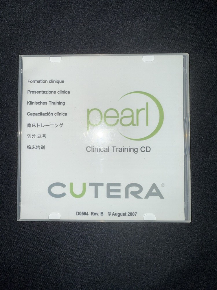 Cutera Pearl Clinical Training CD