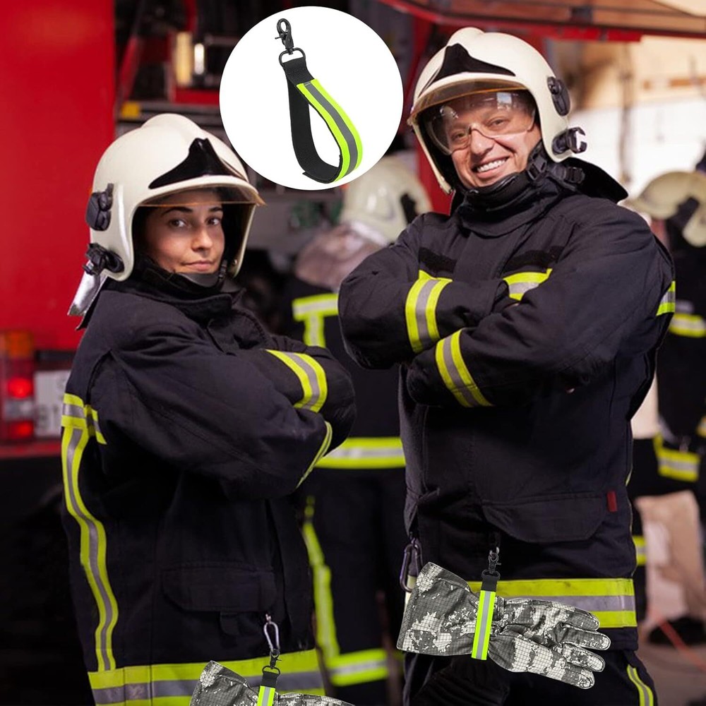Firefighter Glove Strap, 2PCS Heavy Duty 2 Pack, Green 2 Pack