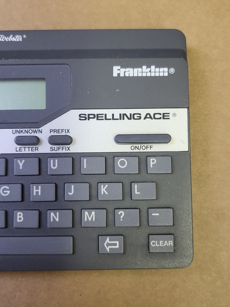 Franklin Spelling Ace Computer SA-98a Tested Working Vintage Webster Linguistics