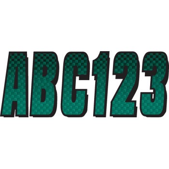 I.D. Sticker Kit - 300 Series - Teal Gradation