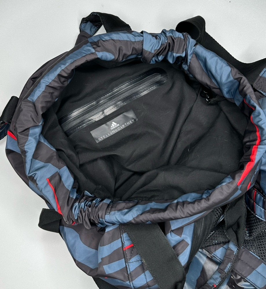 STELLA McCARTNEY Adidas Collab AOP Striped Gym Sack Drawstring Backpack