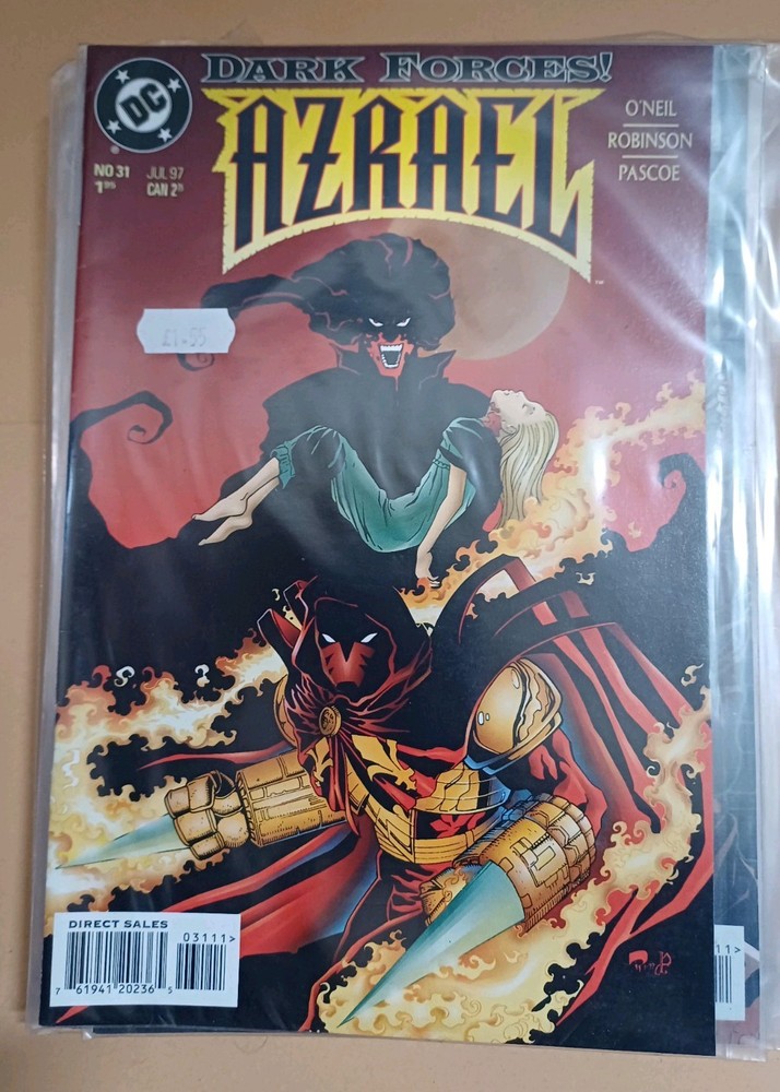 *D.C comics **AZRAEL*  dark forces. *.# 31.   1997  **marvel dc.