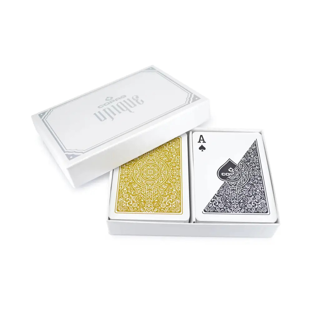 COPAG UNIQUE - Black / Gold - Regular Index - Poker