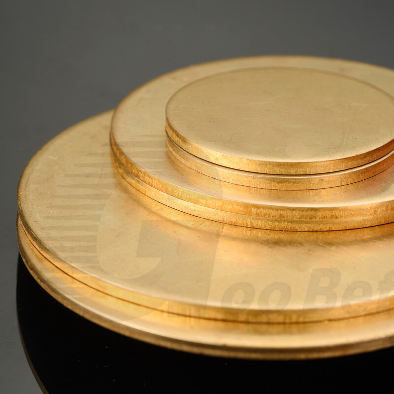 H62 Solid Brass Disk Circle Blanks Discs Round Sheets 10-300mm Dia 0.3-4mm Thick