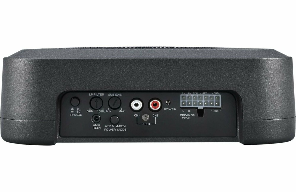 Alpine PWE-S8, Compact Shallow Mount Powered 8" Subwoofer System - 240 Watts