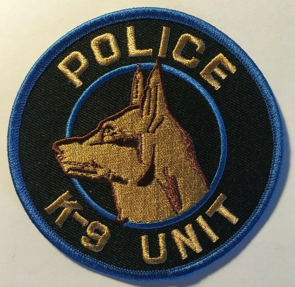 police patch  K9  unit shoulder patch german shepherd K 9 canine patch dog patch