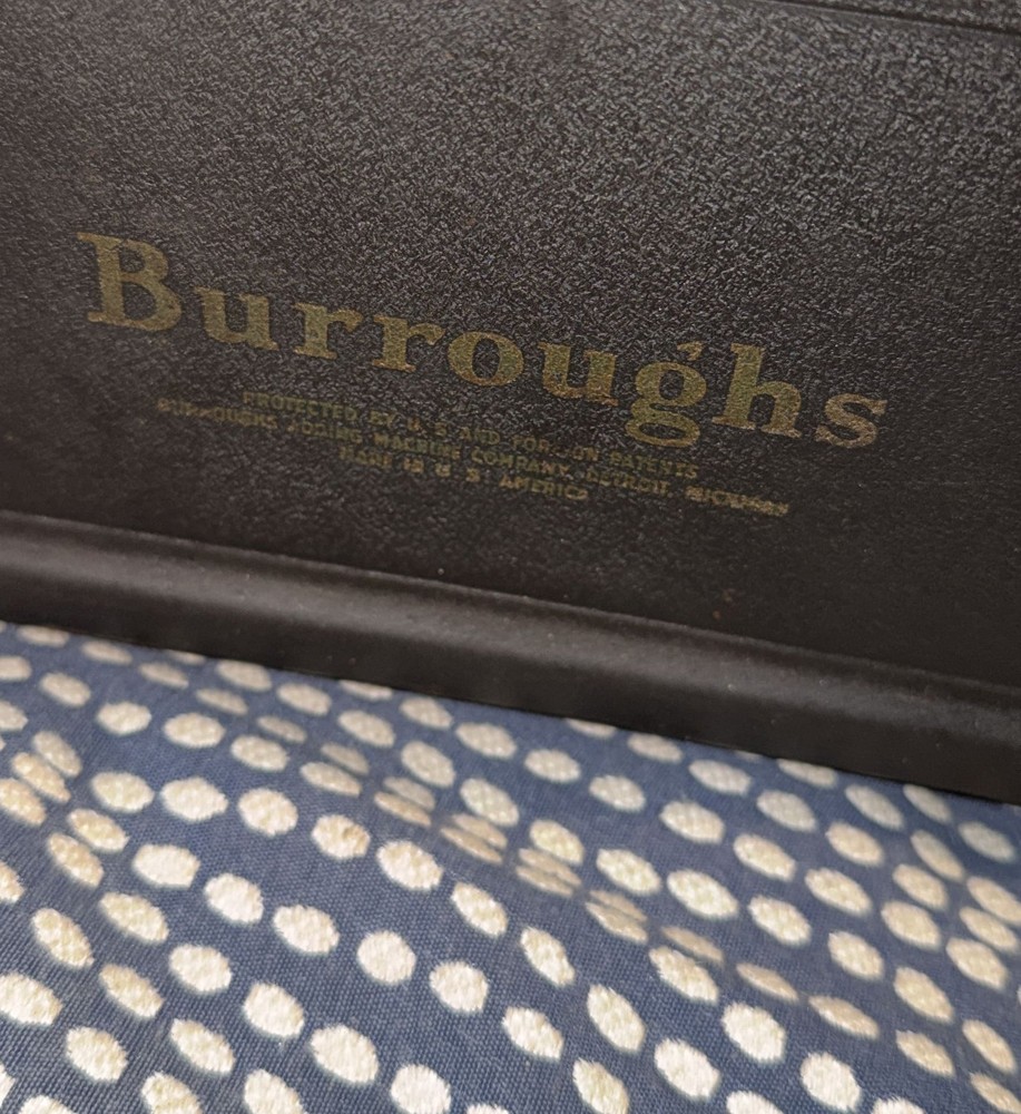Burroughs 1920’s adding machine