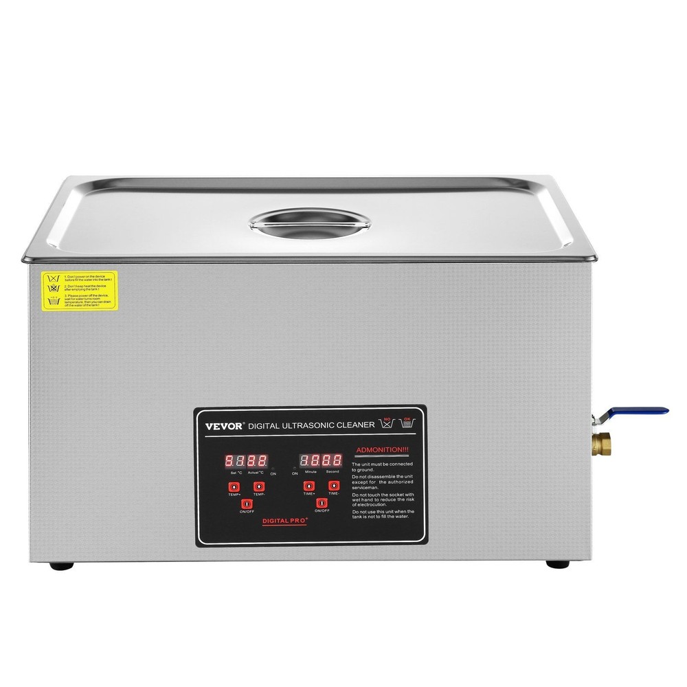 30L Efficient Ultrasonic Cleaning Machine 40kHz Heated Operation Digital Panel