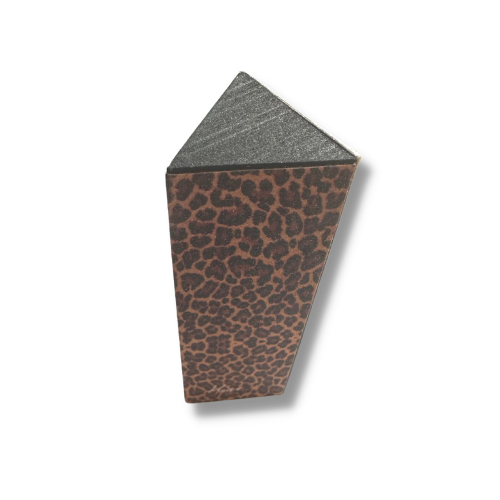 Mia® Delta™ Foam Equilateral Triangular Shaped Fingernail Files - Leopard 3PCS