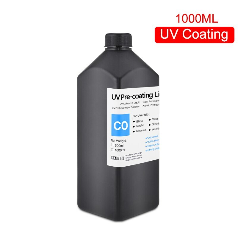 1000ML No Odor UV Coating Fluid For UV Flatbed Printer UV Pretreatment Solution