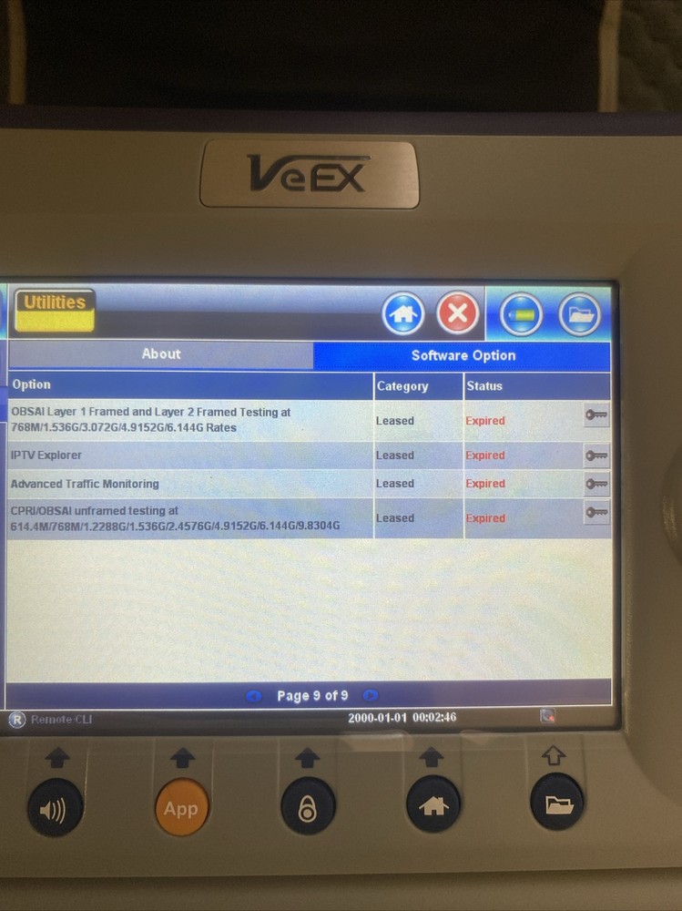 VeEX RXT RXT-3000 Combo Test Module