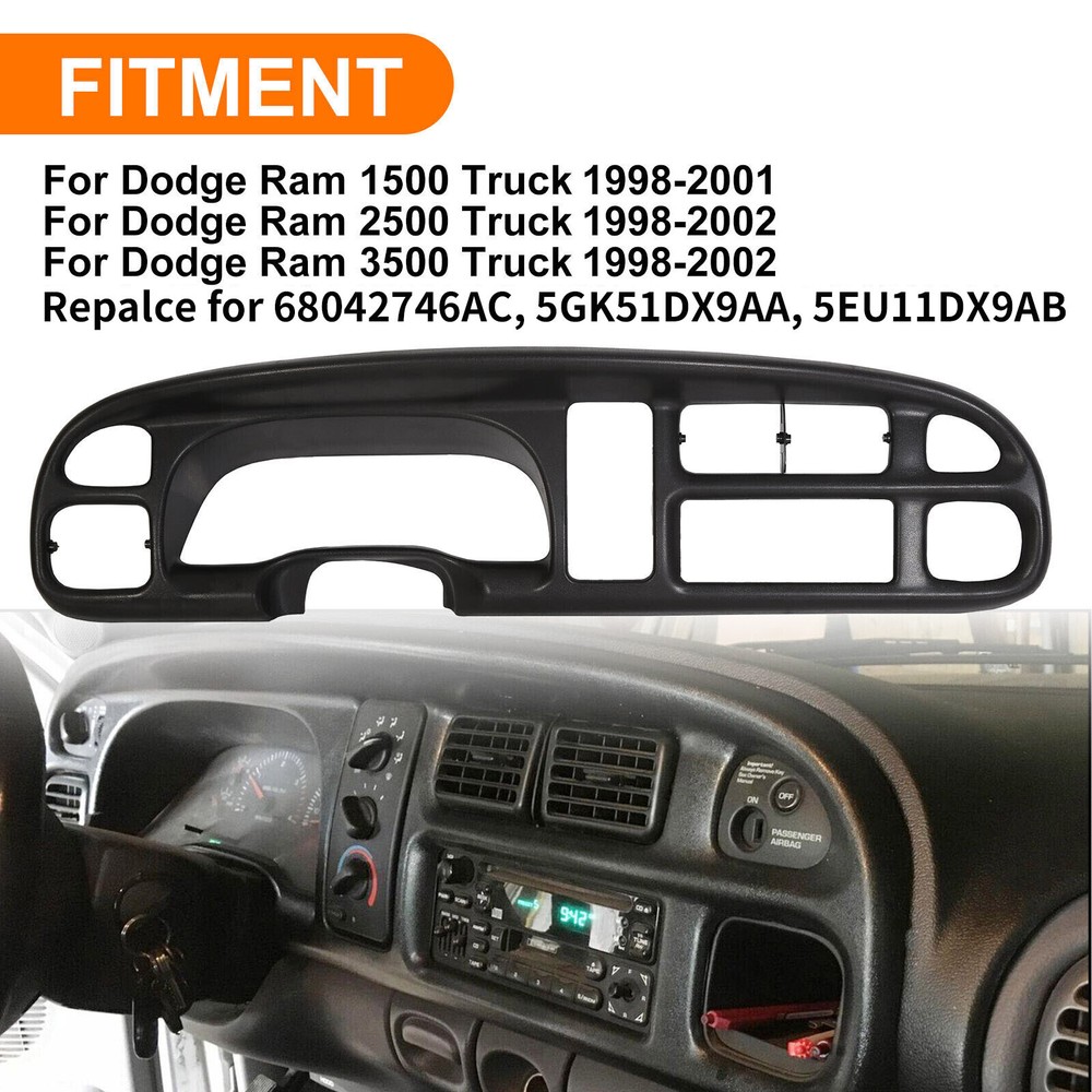 For Dodge Ram 1500 2500 3500 1998-2002 Instrument Panel Dash Gauge Bezel